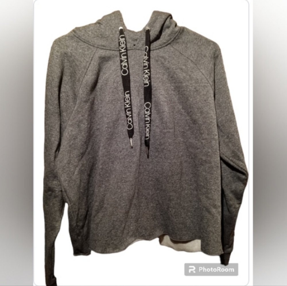 Calvin Klein Performance Pullover Hoodie Dark Grey NWOT - Picture 5 of 6